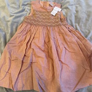 Bonpoint Blush Smocked Skirt